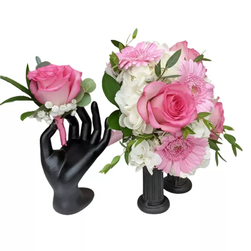 Hydrangea, Rose and Gerbera Prom Flower Package