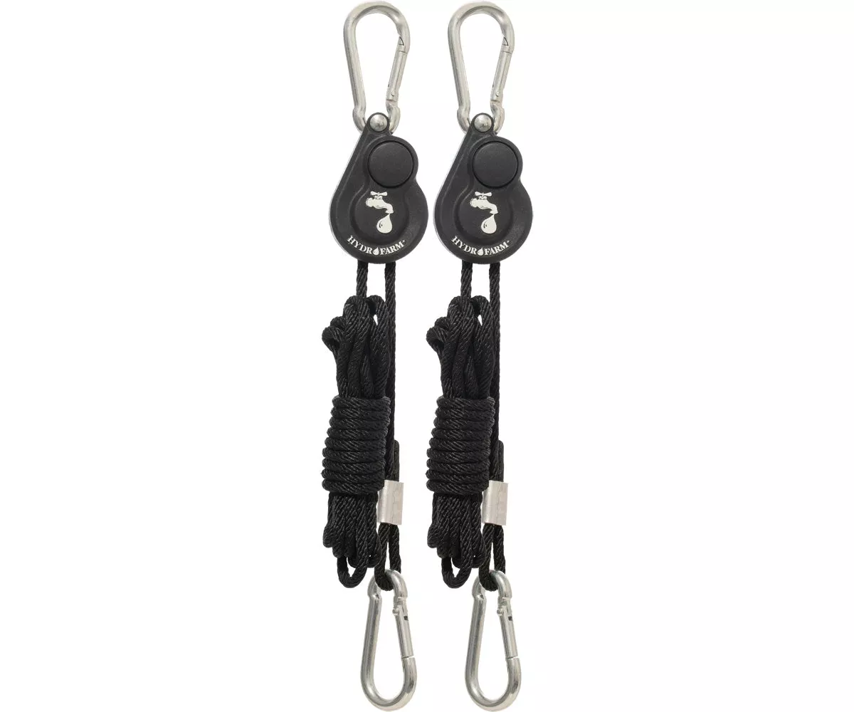 Hydrofarm Light Riser Hanging System w/Push Button Release, 1/8"