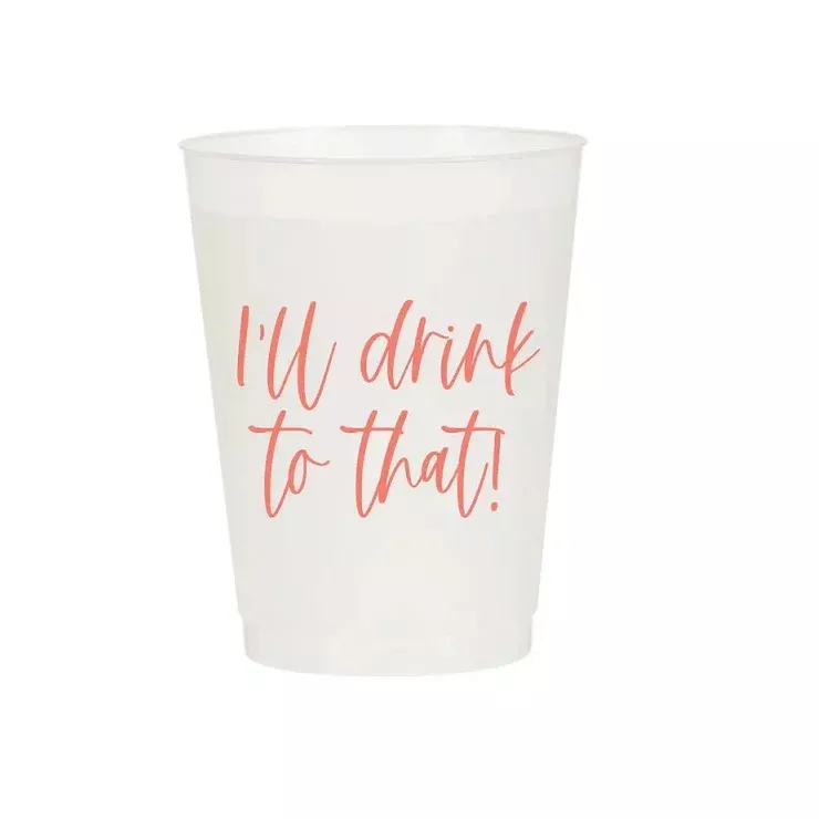 I’ll Drink to That Frosted Cups