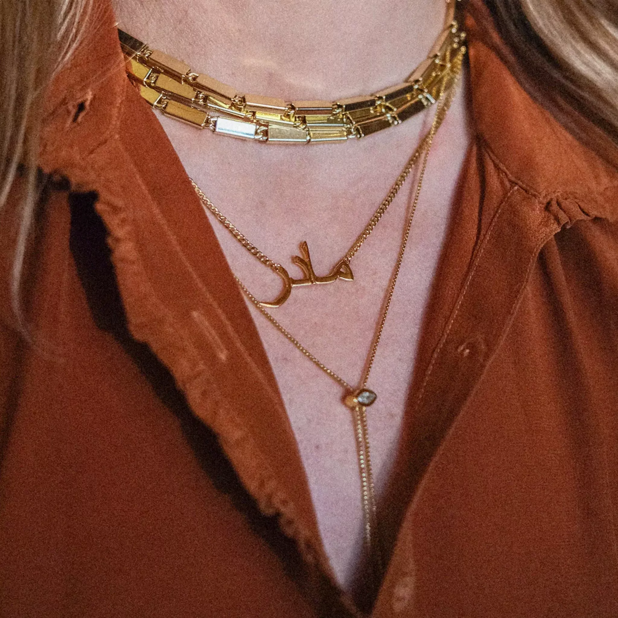 Intuition Lariat Necklace | Gold