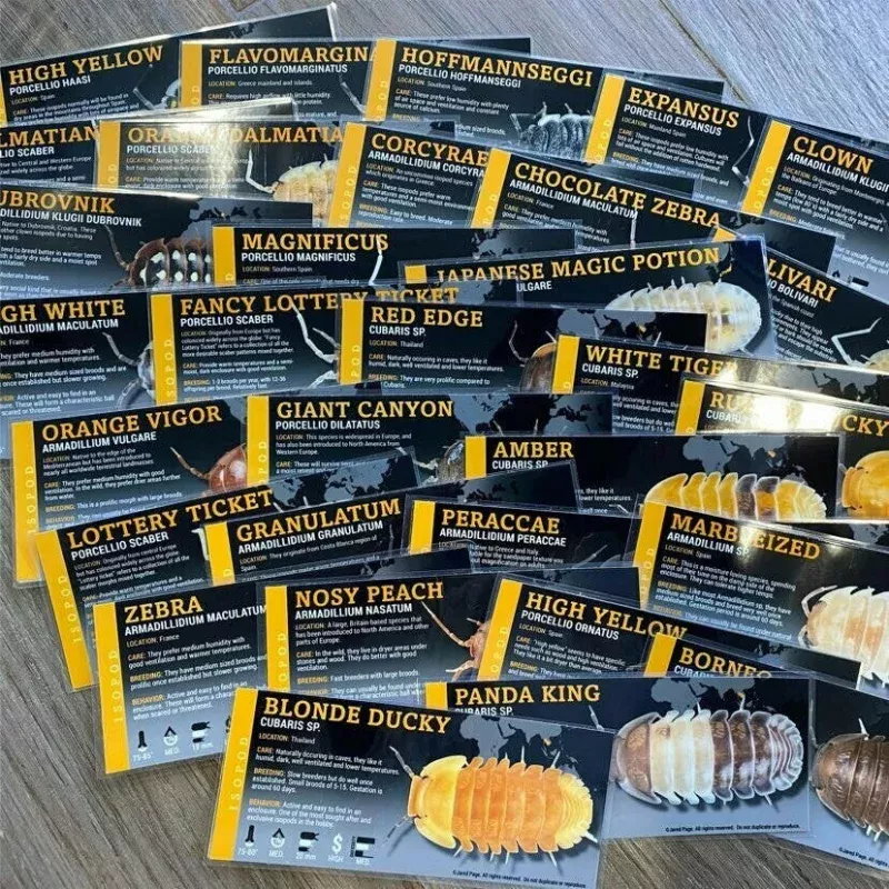 Isopod Labels By Jared Page