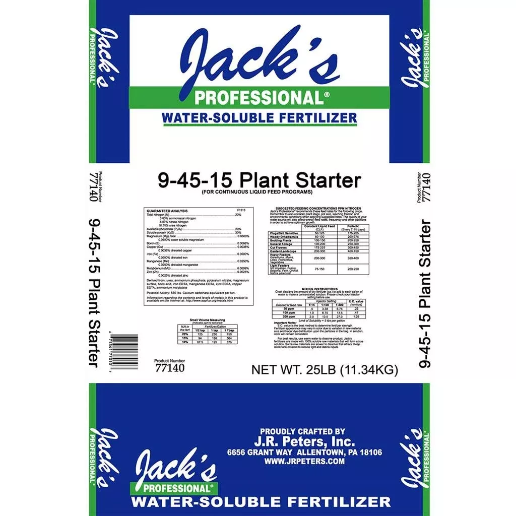 Jack’s Professional 9-45-15 Plant Starter