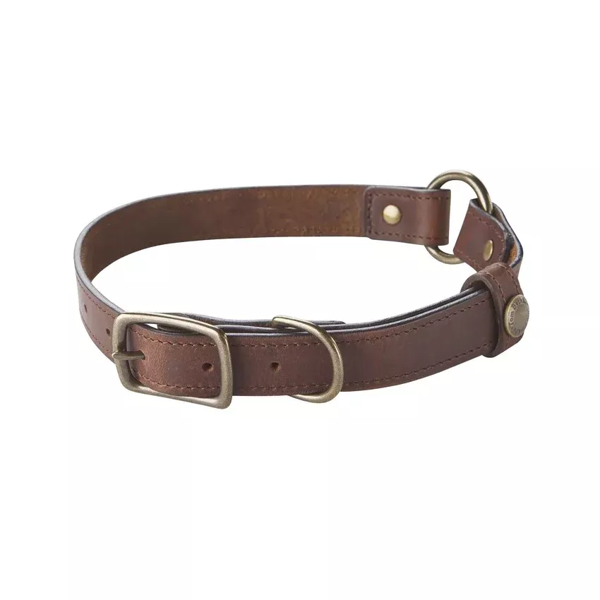 Leather Dog Collar – Oak