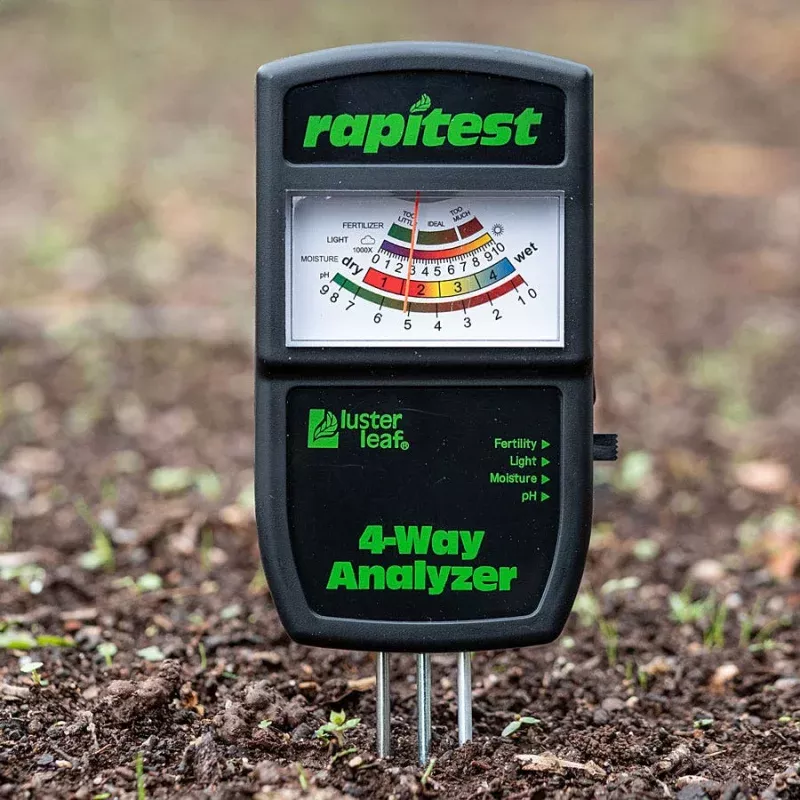 Luster Leaf Rapitest Electronic 4-Way Soil Analyzer
