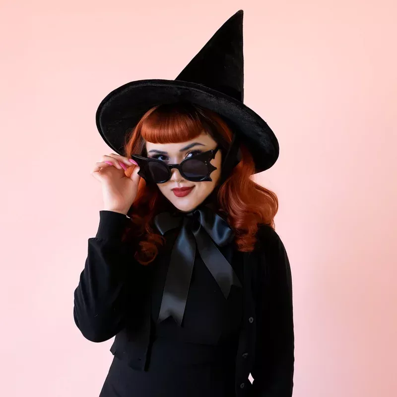 Luxe Witch Hat | Black Velvet