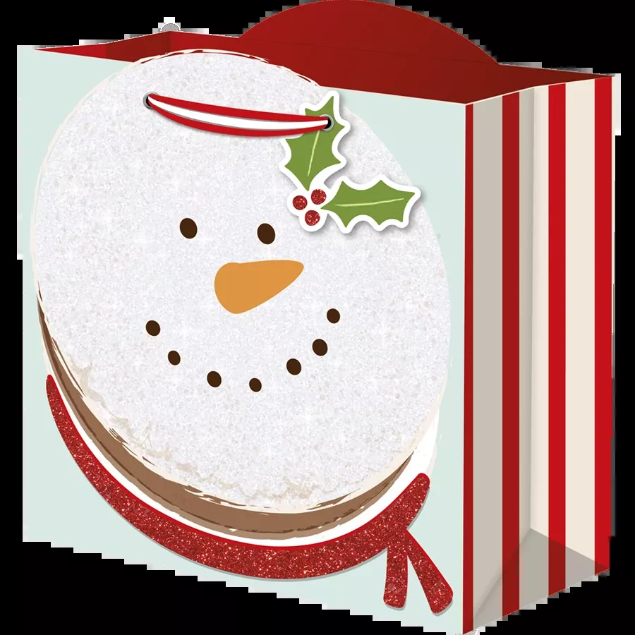 Macaron Mania Snowman Medium Gift Bag