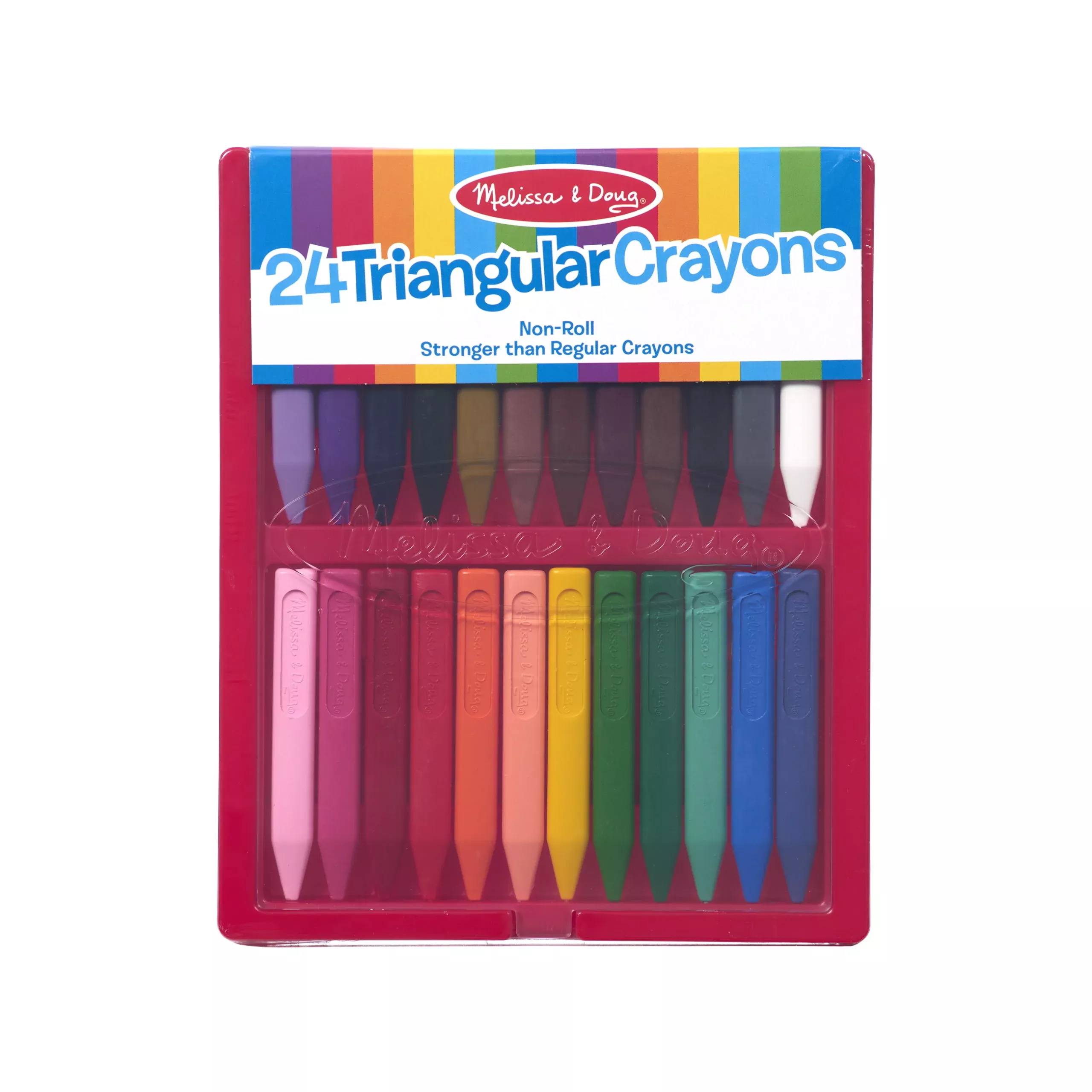 Melissa & Doug Triangular Crayons – 24 pack