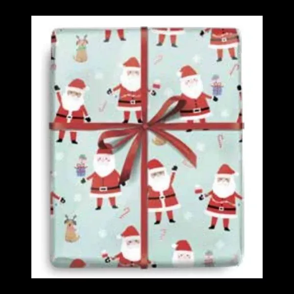 Merry Vibes Santa Gift Wrapping Paper