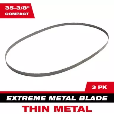 Milwaukee 48-39-0619 Extreme Thin Metal Compact Band Saw Blades (3-Pack)