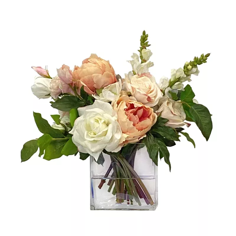 Mix Floral in Rectangle Vase 16"