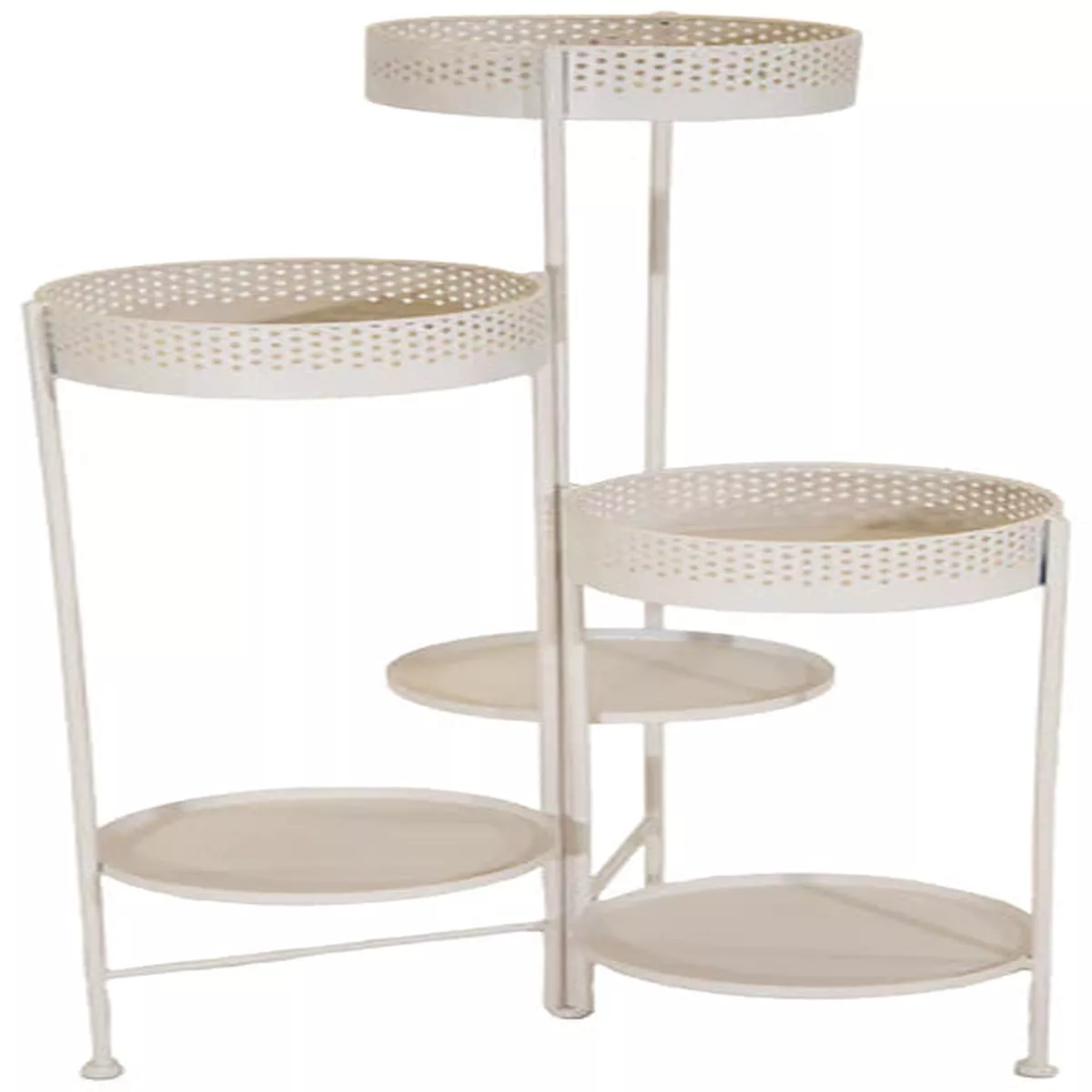 Mozart Metal 6 Plantstand Ivory 40H96
