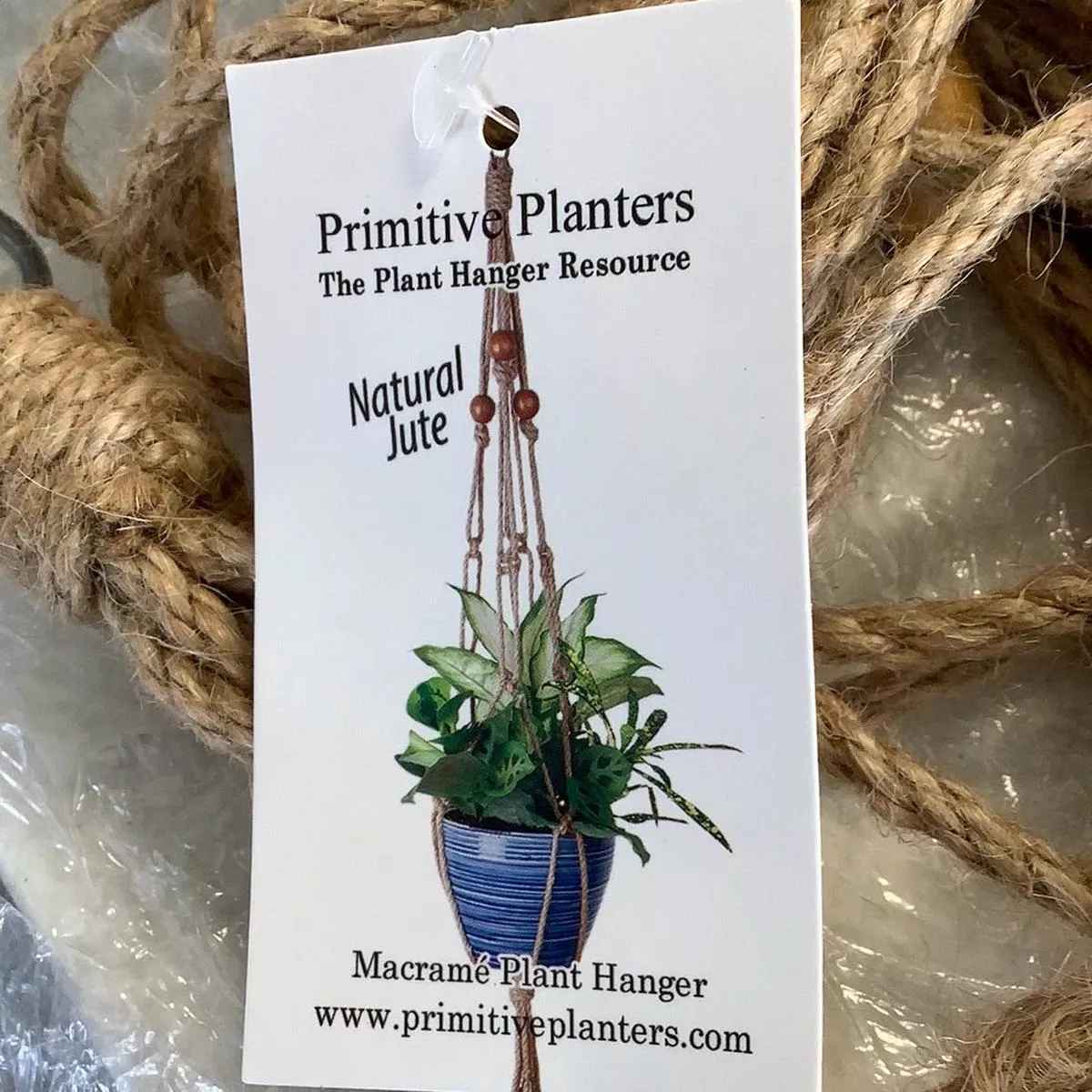 Natural Jute Plant Hanger 30