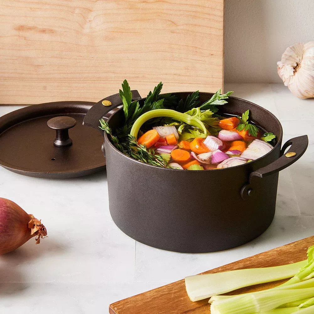Netherton 6″ Spun Iron Stock Pot