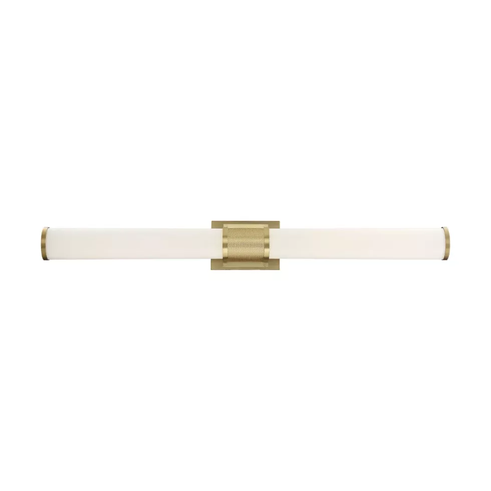 Nuvo Caper LED 36″ Vanity Light – Brushed Brass