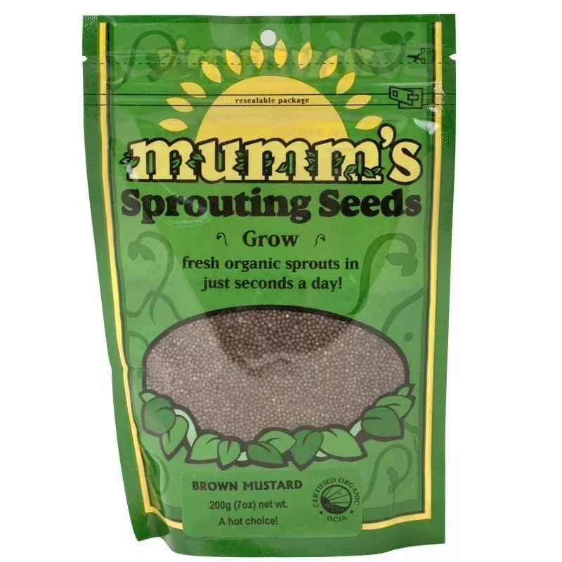 Organic Brown Mustard Sprouting Seeds