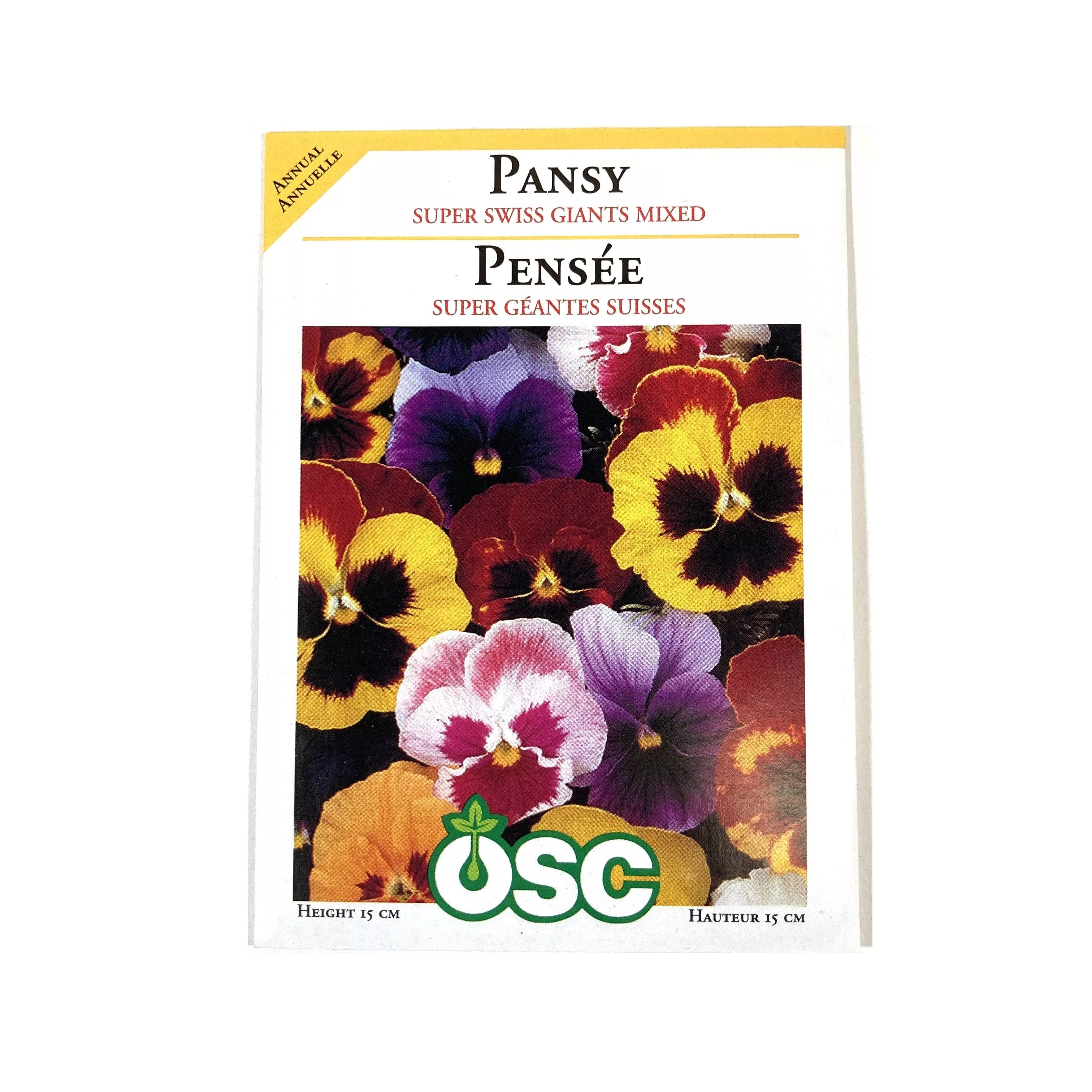 Pansy - Super Swiss Giant Mixed Seeds, OSC