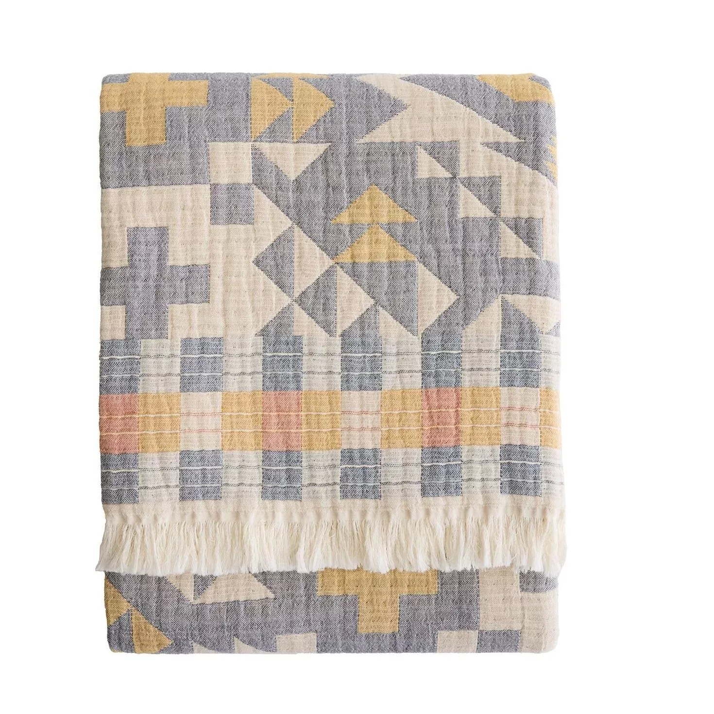 Pendleton Cotton Fringed Throw – Blue Ridge
