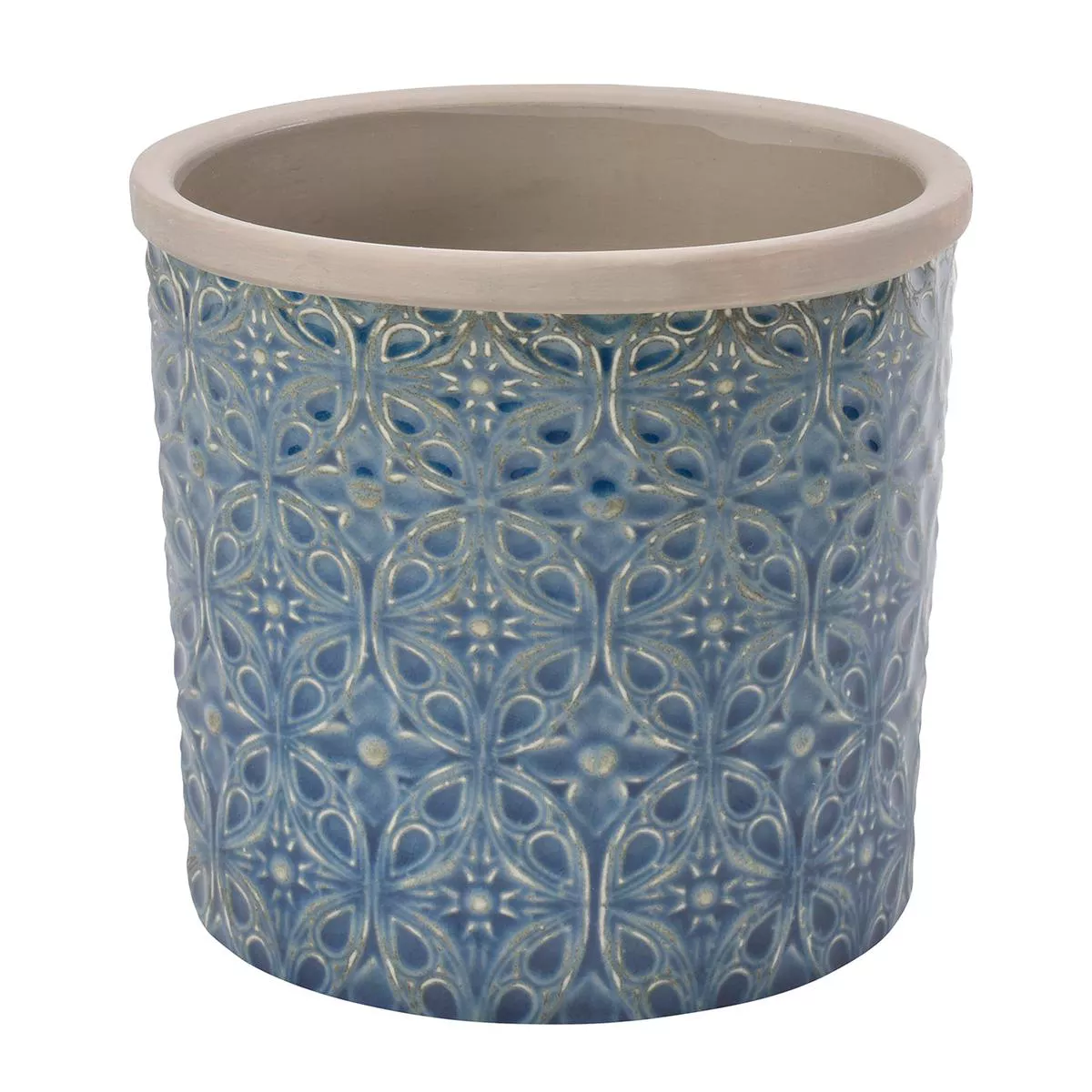 Porto Dark Blue Glazed Pot 8211 Large