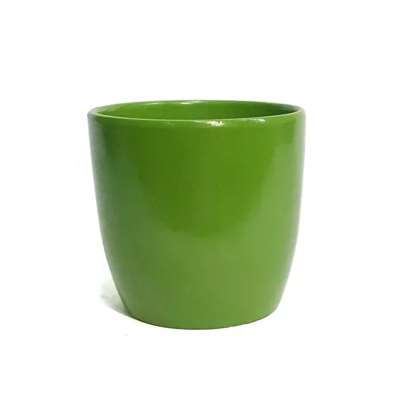 Pot, 4in, Ceramic, Dolomite, Green