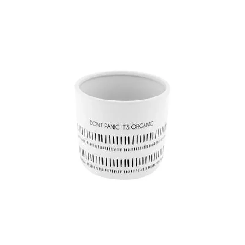 Pot, 4in, Ceramic, Milo Don't Panic It's Organic