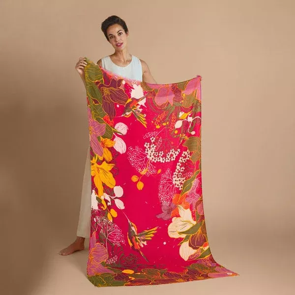 Print Hovering Hummingbird Scarf