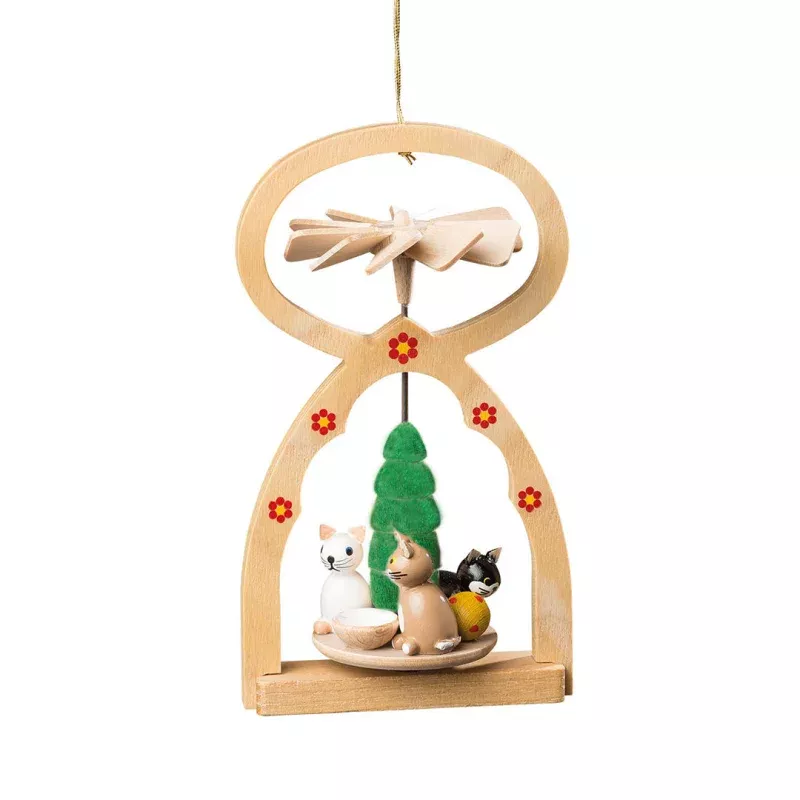 Pyramid with Cats Ornament