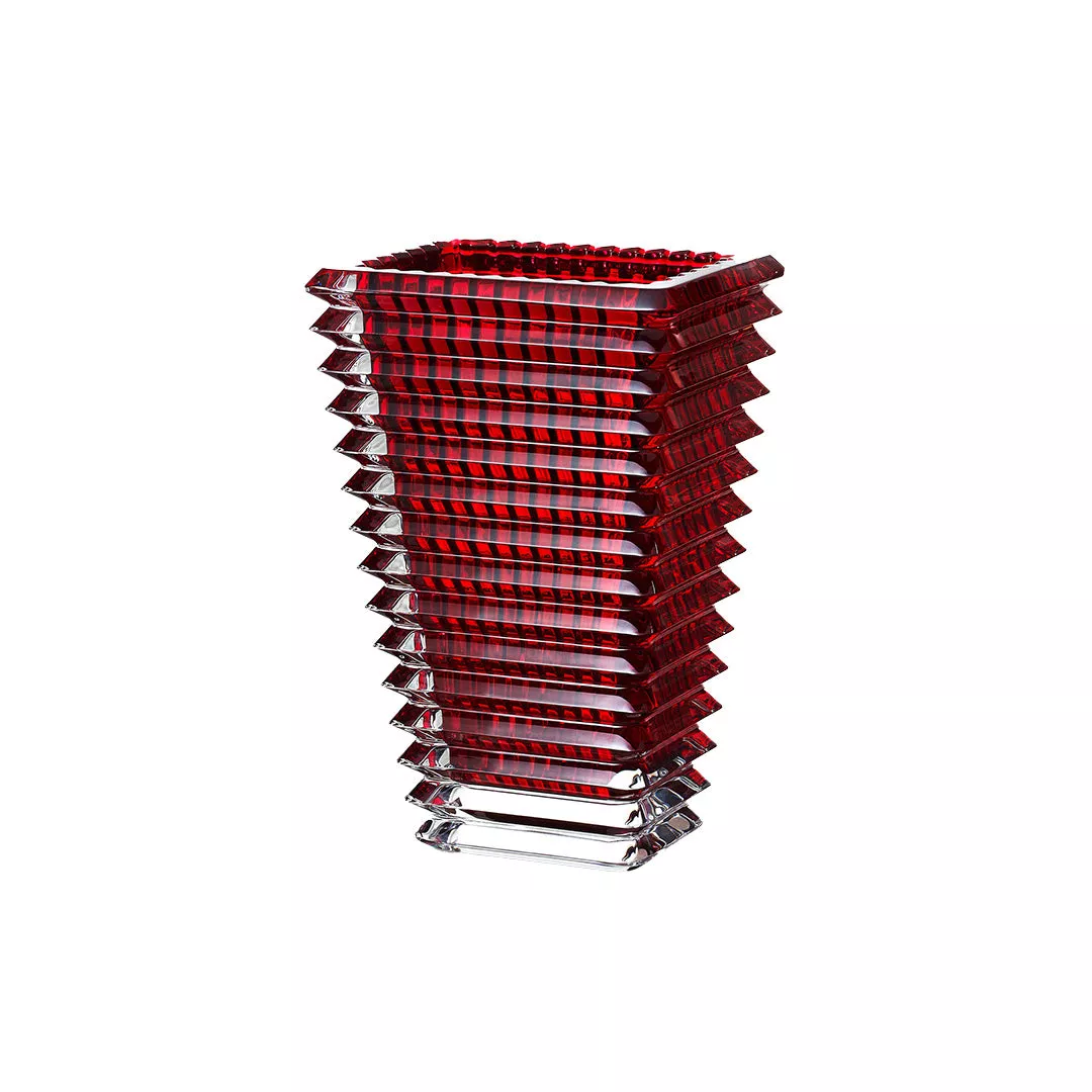 Rectangular Eye Vase, Small Red