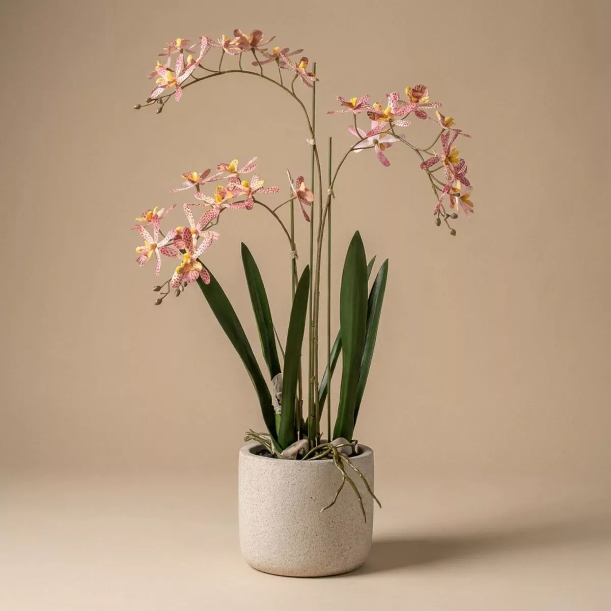 Renanthera Orchid Pink in pot – 56 cm – Artificial plant