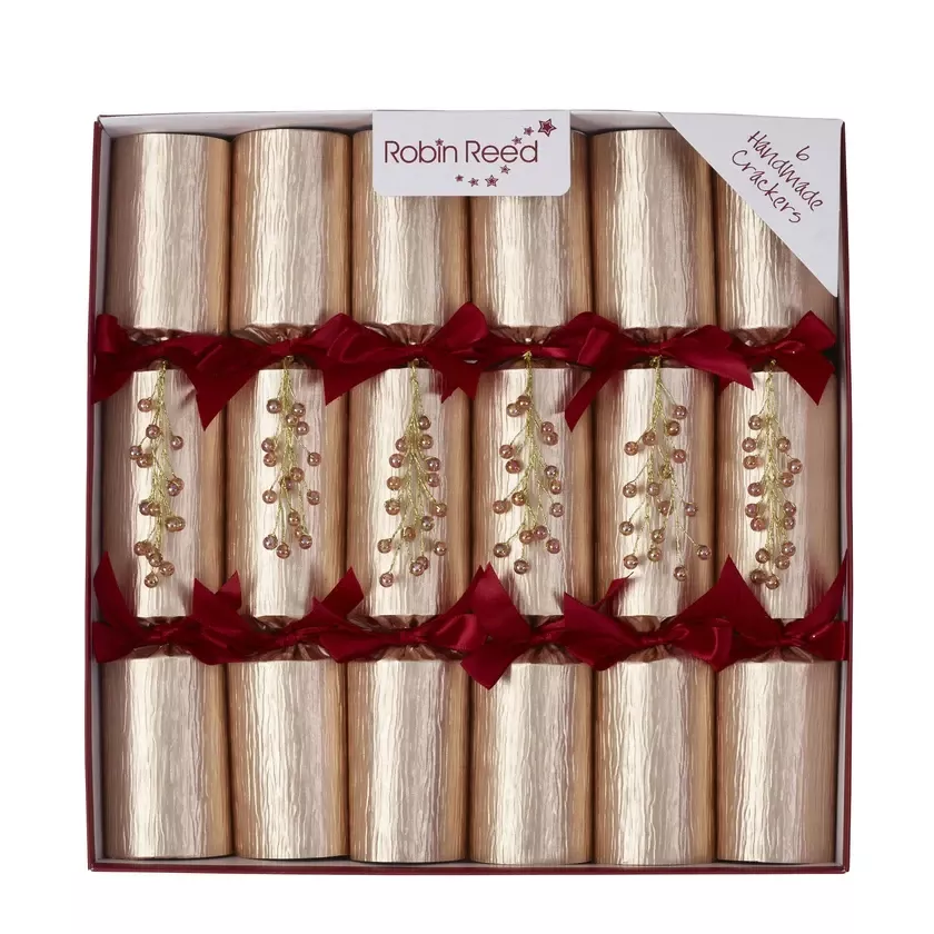 Robin Reed Cranberry Party Crackers (Box of 6)