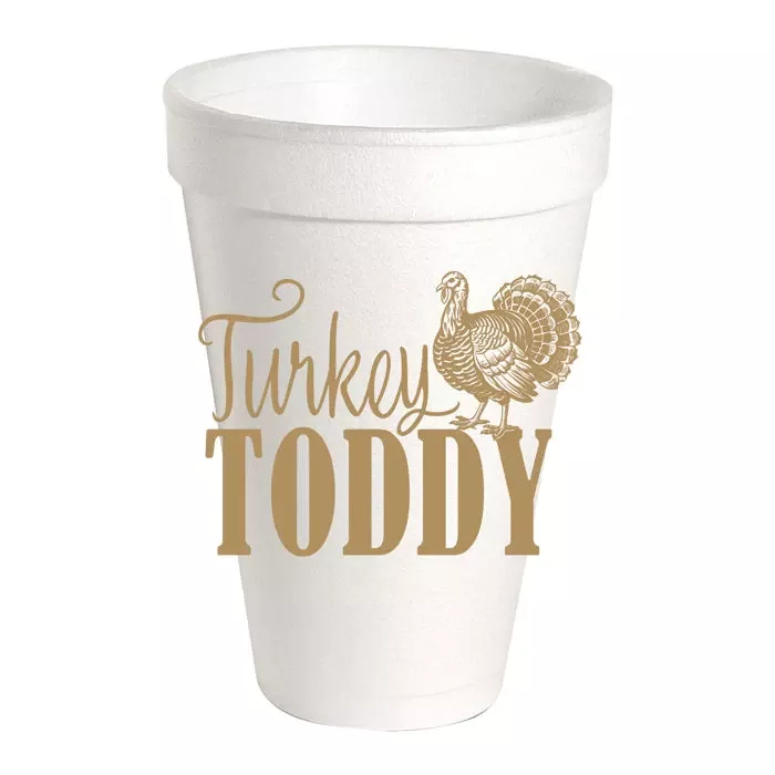 Rosanne Beck Happy Turkey Toddy Styrofoam Cup