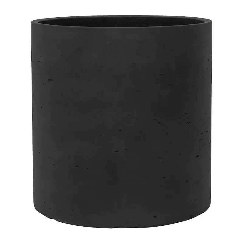 Rough Plant Pot 40cm Height 37cm Dia Max M Black Washed