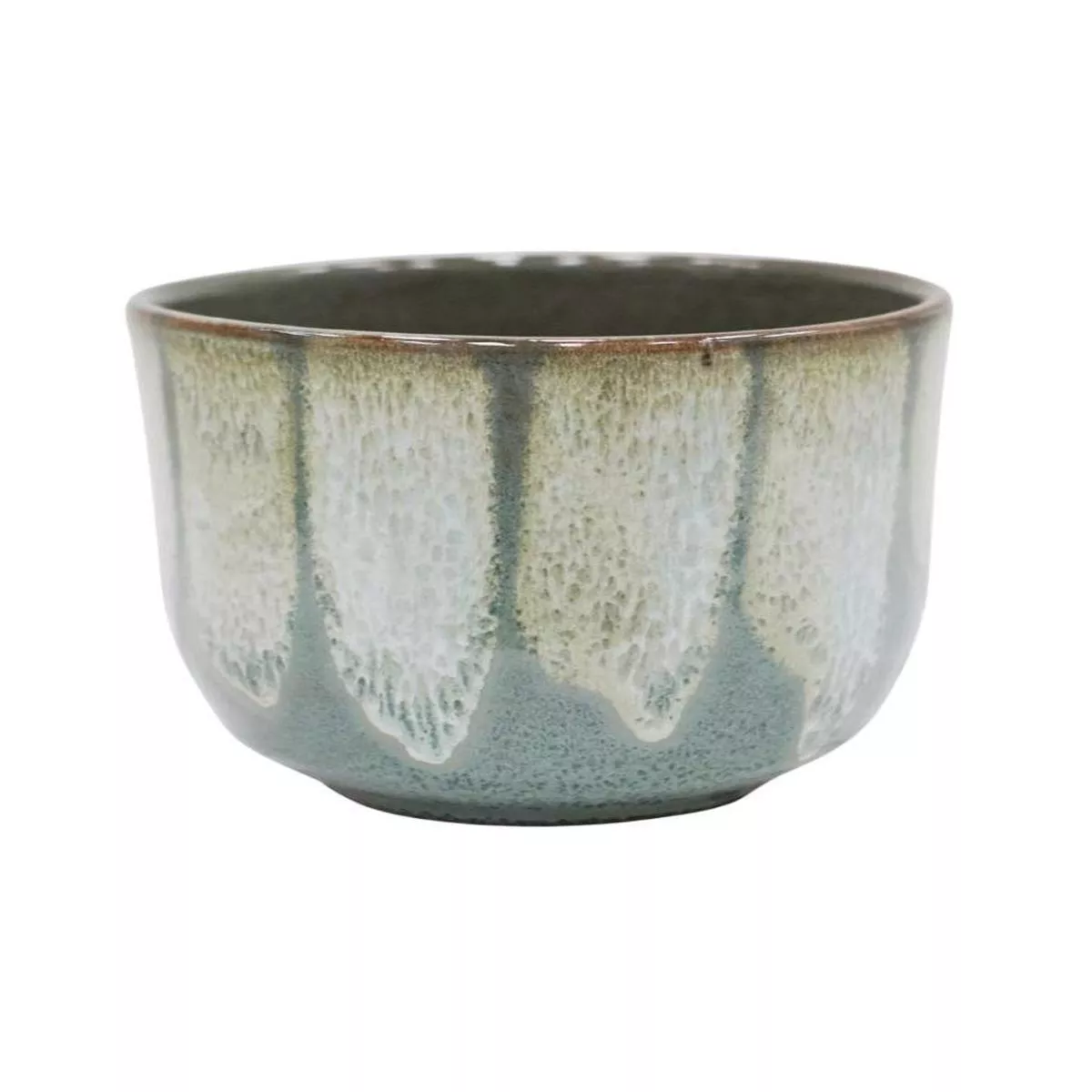 Rowe Green Drip Reactive Glaze Pot