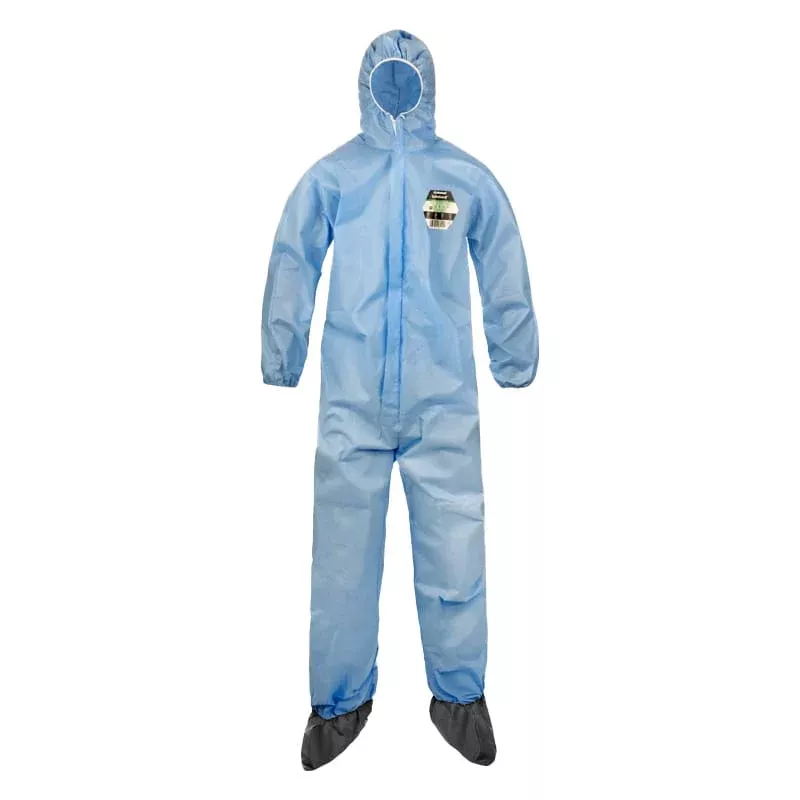 SafeGard SMMS Global Pattern Hooded Coveralls with Attached Boots