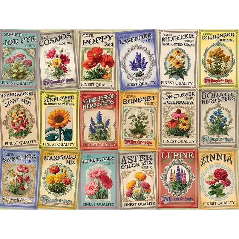 Seed Packet Collage Puzzle