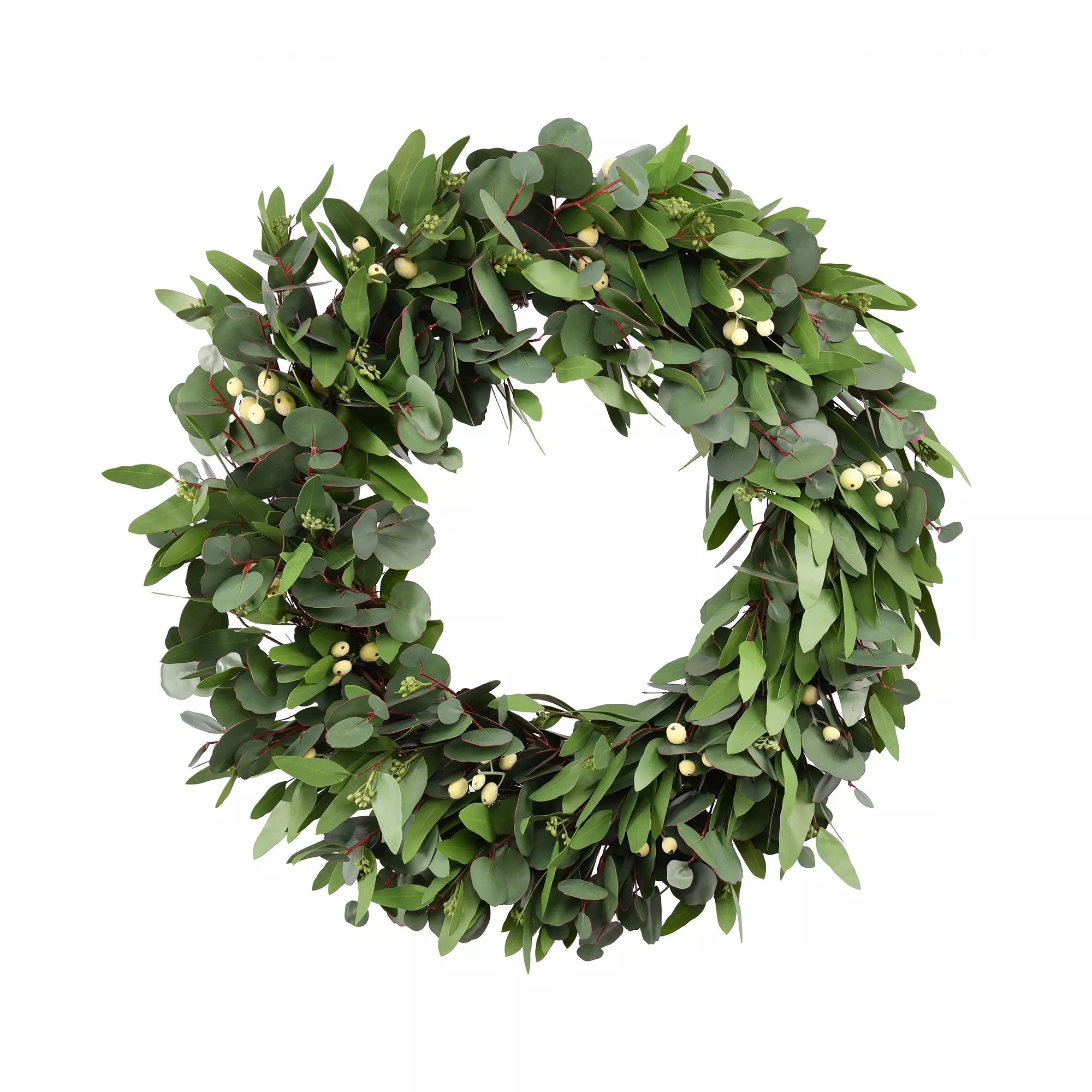 Seeded Round Eucalyptus Wreath 30"