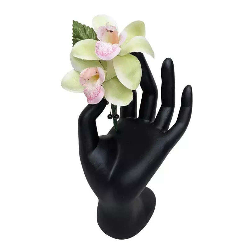 Silk Green Orchid Boutonniere