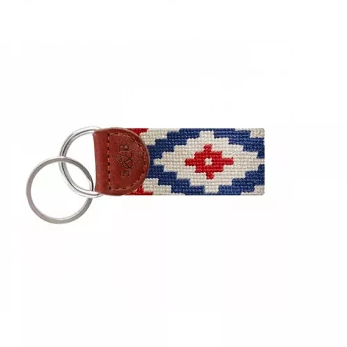 Smathers & Branson Gaucho Rojo Needlepoint Key Fob