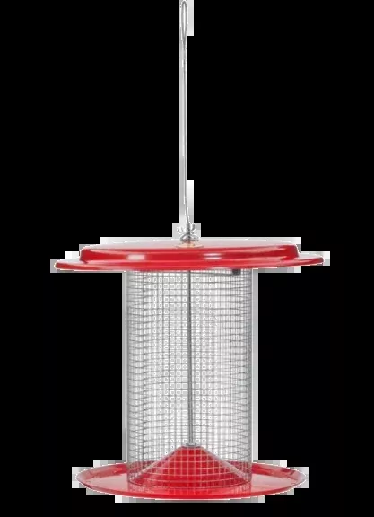 Sunflower Seed Bird Feeder in Red