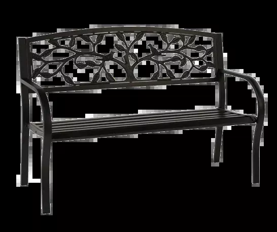 Tree of Life Cast Iron Garden Bench