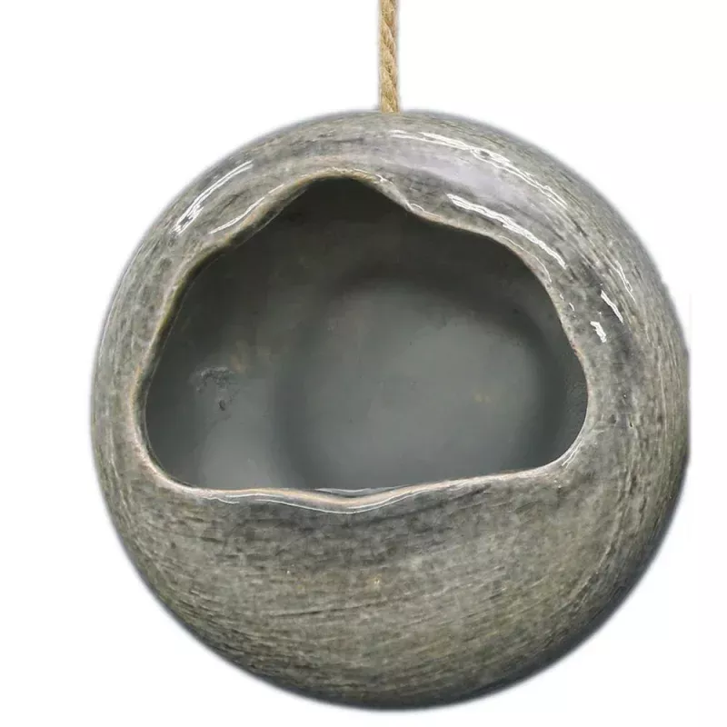Vase, 6in, Stoneware, Kayla Circle Hanging