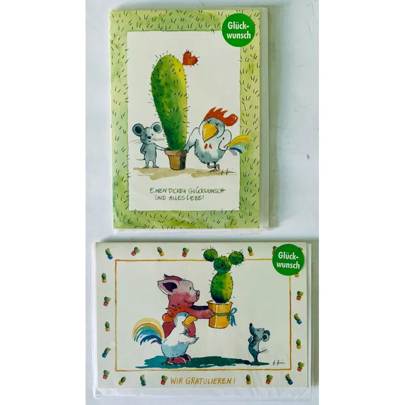 Vinatage Postcards | CACTUS | HELME HEINE