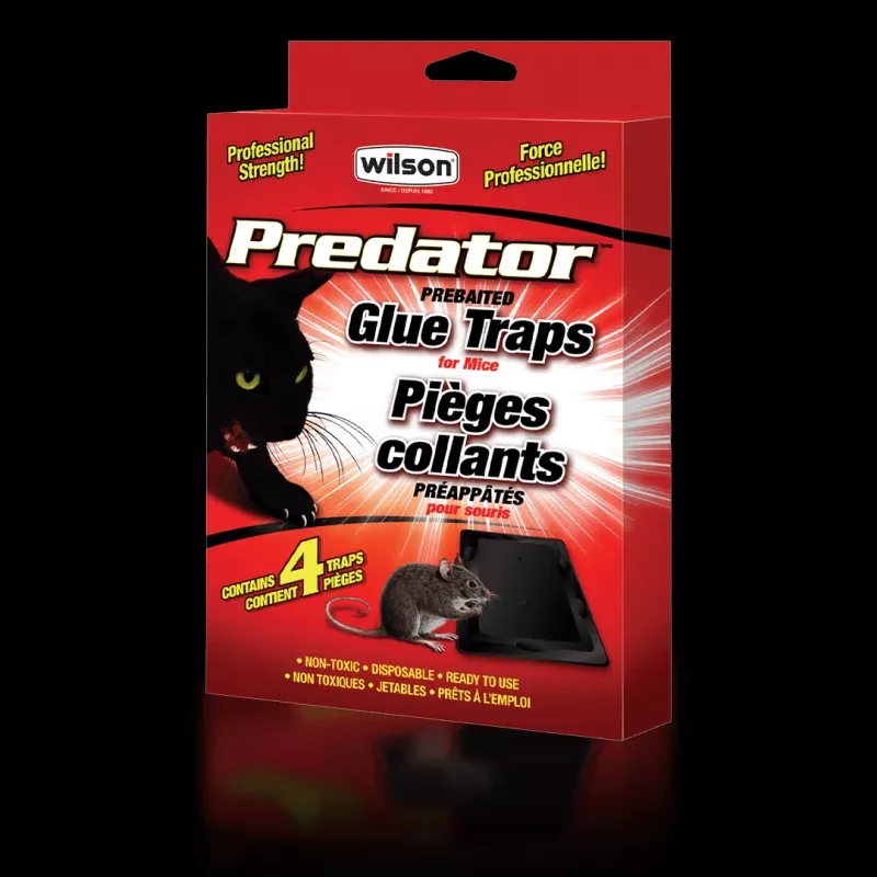 Wilson, Predator, Mouse Glue Traps, 4pk