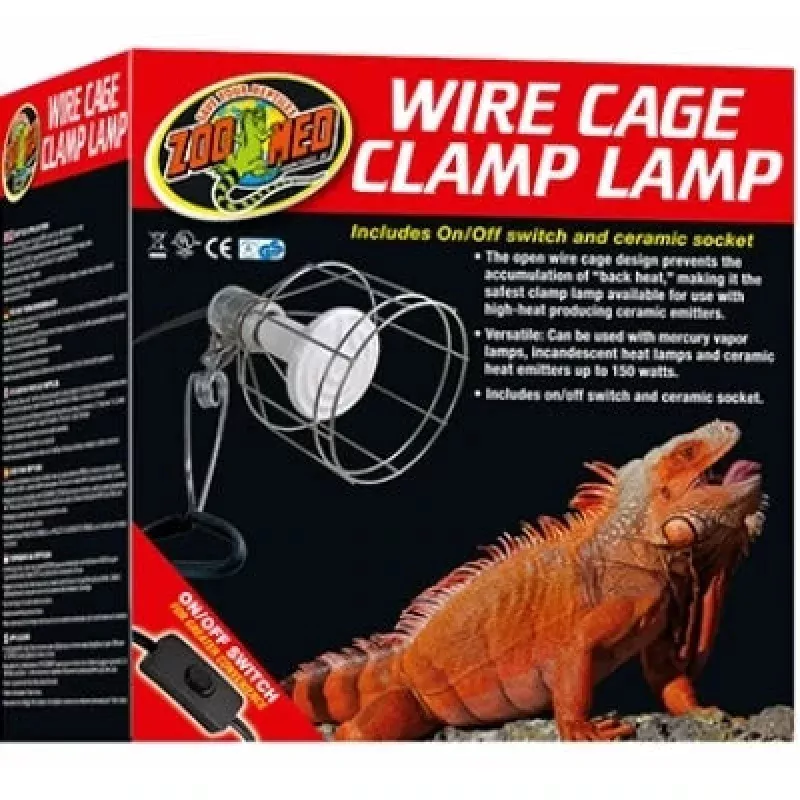 Wire Cage Clamp Lamp