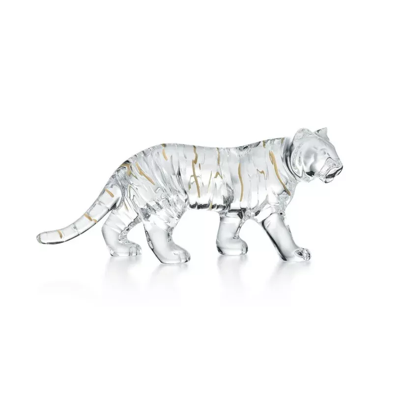 Zodiac Tiger, Clear with 20K Gold